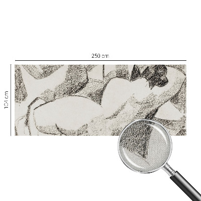 Fototapet autoadeziv cu ilustrație stilizată reprezentând o figură înșelătoare