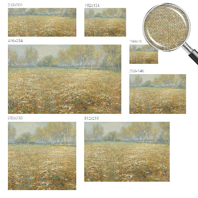Tapet foto autoadeziv cu model floral „Blomstrende felt”