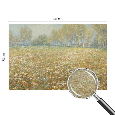 Tapet foto autoadeziv cu model floral „Blomstrende felt”