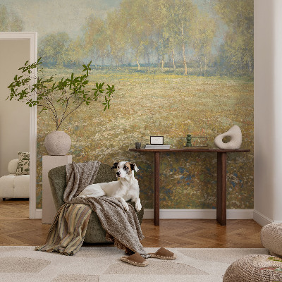 Tapet foto autoadeziv cu model floral „Blomstrende felt”