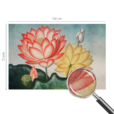Fototapet autoadeziv cu motiv cu flori de lotus