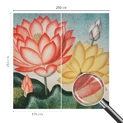 Fototapet autoadeziv cu motiv cu flori de lotus