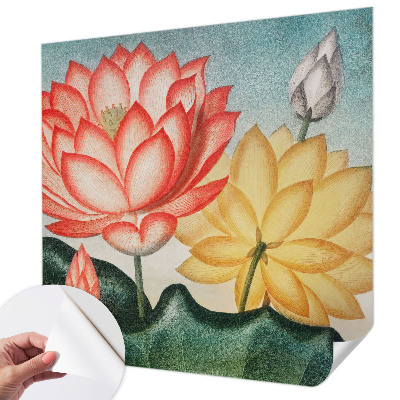 Fototapet autoadeziv cu motiv cu flori de lotus