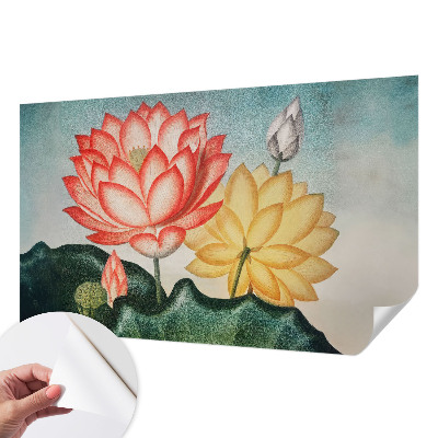 Fototapet autoadeziv cu motiv cu flori de lotus