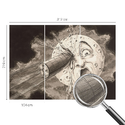 Fototapet autocolant cu motiv „Kosmisk kollision”
