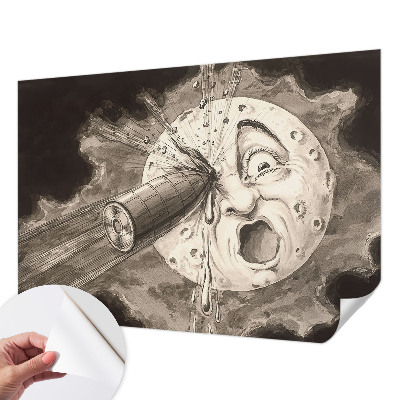 Fototapet autocolant cu motiv „Kosmisk kollision”