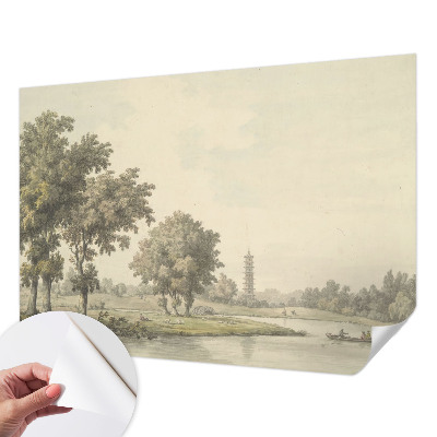 Tapet autocolant perete cu design „En stille park”