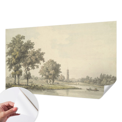 Tapet autocolant perete cu design „En stille park”