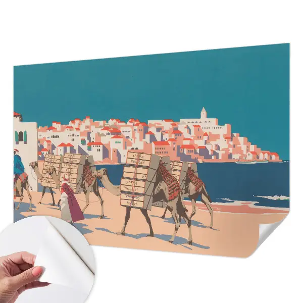 Fototapet 3d pentru living Kamelkaravane
