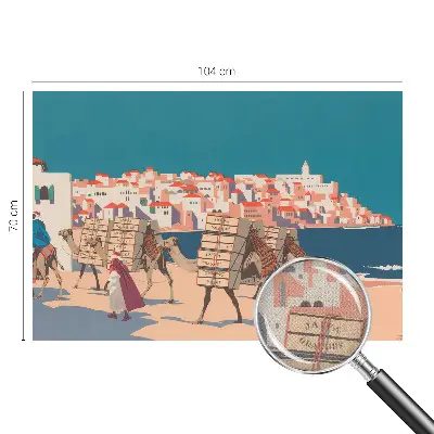 Fototapet 3d pentru living Kamelkaravane