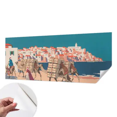 Fototapet 3d pentru living Kamelkaravane
