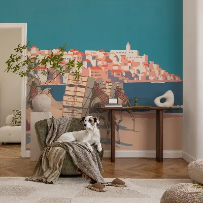 Fototapet 3d pentru living Kamelkaravane