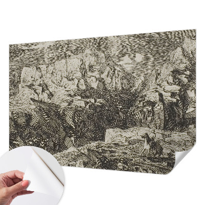 Fototapet autoadeziv pentru dormitor Bjerglandskab