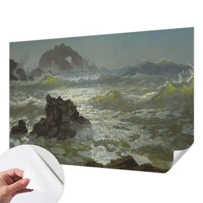 Fototapet 3d autoadeziv Stormfuldt hav