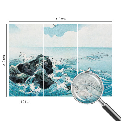 Fototapet 3D pentru living cu motiv de havscene