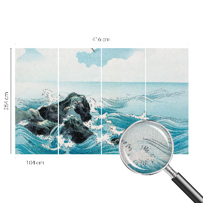 Fototapet 3D pentru living cu motiv de havscene