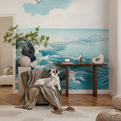 Fototapet 3D pentru living cu motiv de havscene