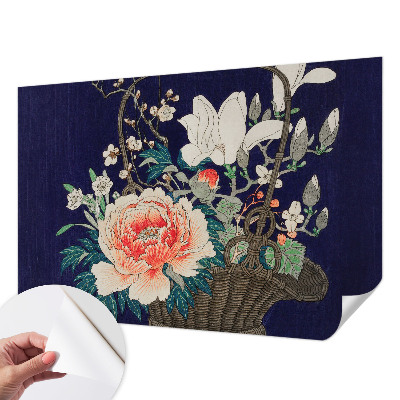 Fototapet autoadeziv pentru living cu motiv „Blomsterkurv”