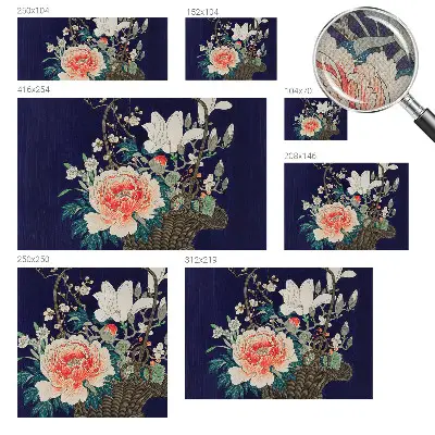 Fototapet autoadeziv pentru living Blomsterkurv