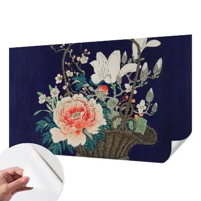 Fototapet autoadeziv pentru living Blomsterkurv
