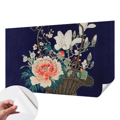 Fototapet autoadeziv pentru living cu motiv „Blomsterkurv”