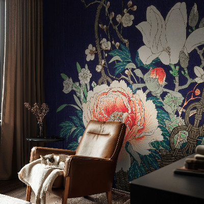 Fototapet autoadeziv pentru living cu motiv „Blomsterkurv”