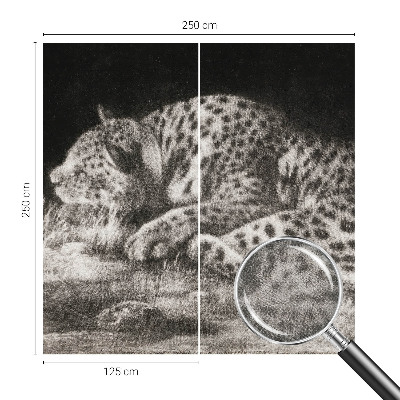 Fototapet autoadeziv Leopard hviler sig