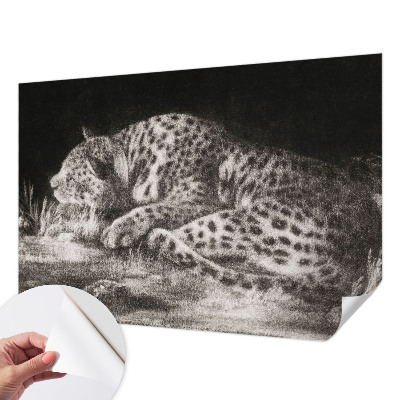 Fototapet autoadeziv Leopard hviler sig