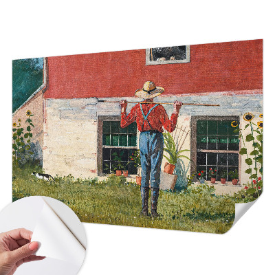 Fototapet 3d pentru living Landsbyscene