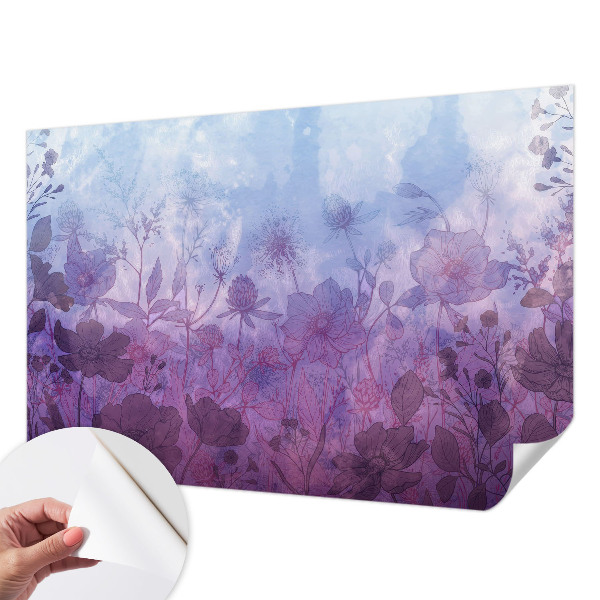 Fototapet 3d Pastelblomster