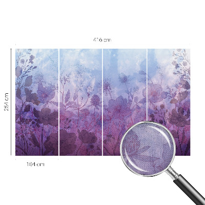 Fototapet 3d Pastelblomster