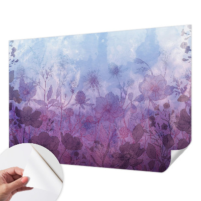 Fototapet 3d Pastelblomster