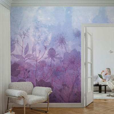 Fototapet 3d Pastelblomster