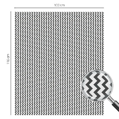 Folie decorativă geam Model în zig-zag