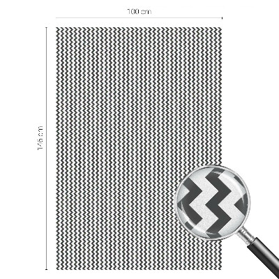 Folie decorativă geam Model în zig-zag