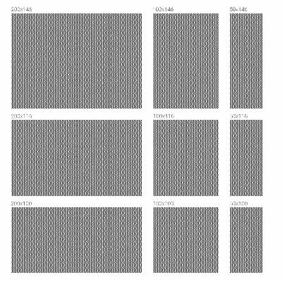 Folie decorativă geam Model în zig-zag