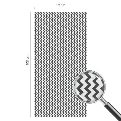 Folie decorativă geam Model în zig-zag