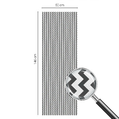 Folie decorativă geam Model în zig-zag