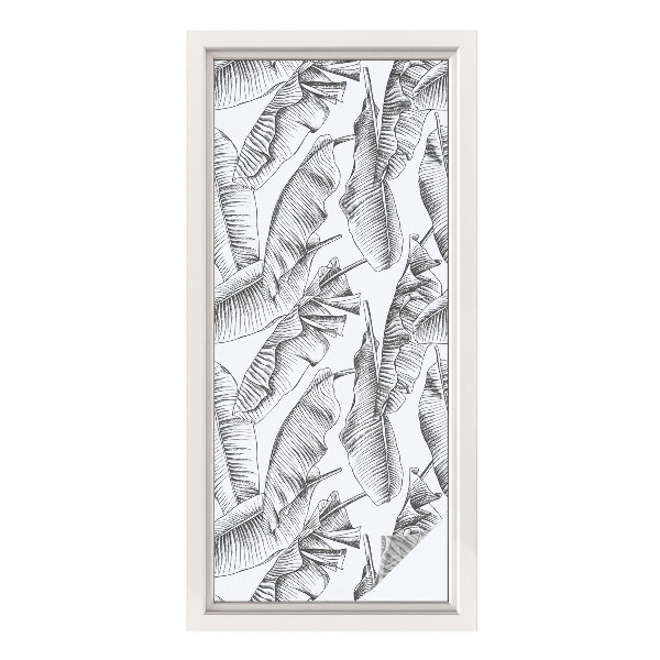 Folie geam să nu se vadă din exterior Frunze tropicale