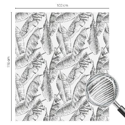 Folie geam să nu se vadă din exterior Frunze tropicale