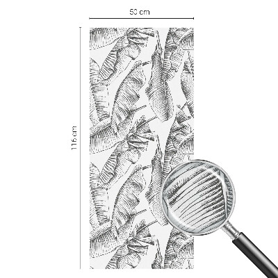 Folie geam să nu se vadă din exterior Frunze tropicale