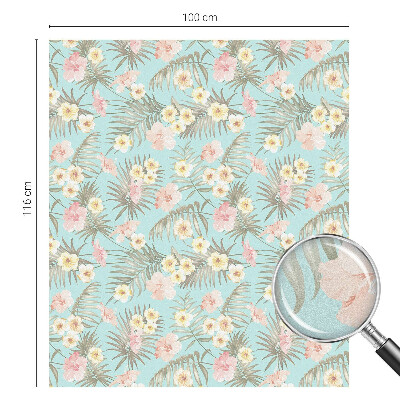 Folie decorativă vitraliu pentru uși și ferestre Model tropical