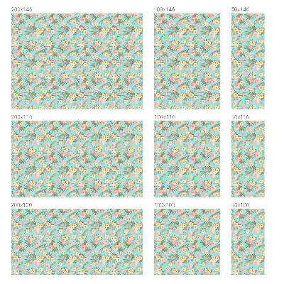 Folie decorativă vitraliu pentru uși și ferestre Model tropical