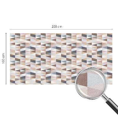 Autocolant vitraliu pentru geam Simetrie pastelată