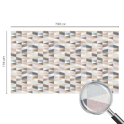 Autocolant vitraliu pentru geam Simetrie pastelată