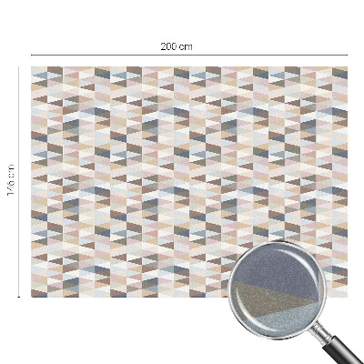 Autocolant vitraliu pentru geam Simetrie pastelată