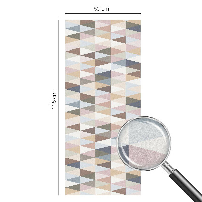 Autocolant vitraliu pentru geam Simetrie pastelată