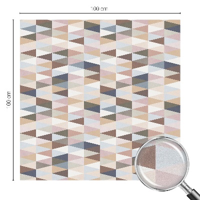 Autocolant vitraliu pentru geam Simetrie pastelată