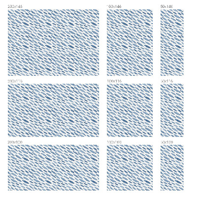 Folie decorativă geam Accidente albastre