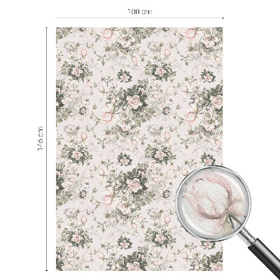 Folie geam intimitate model vitraliu Frumusețe florală